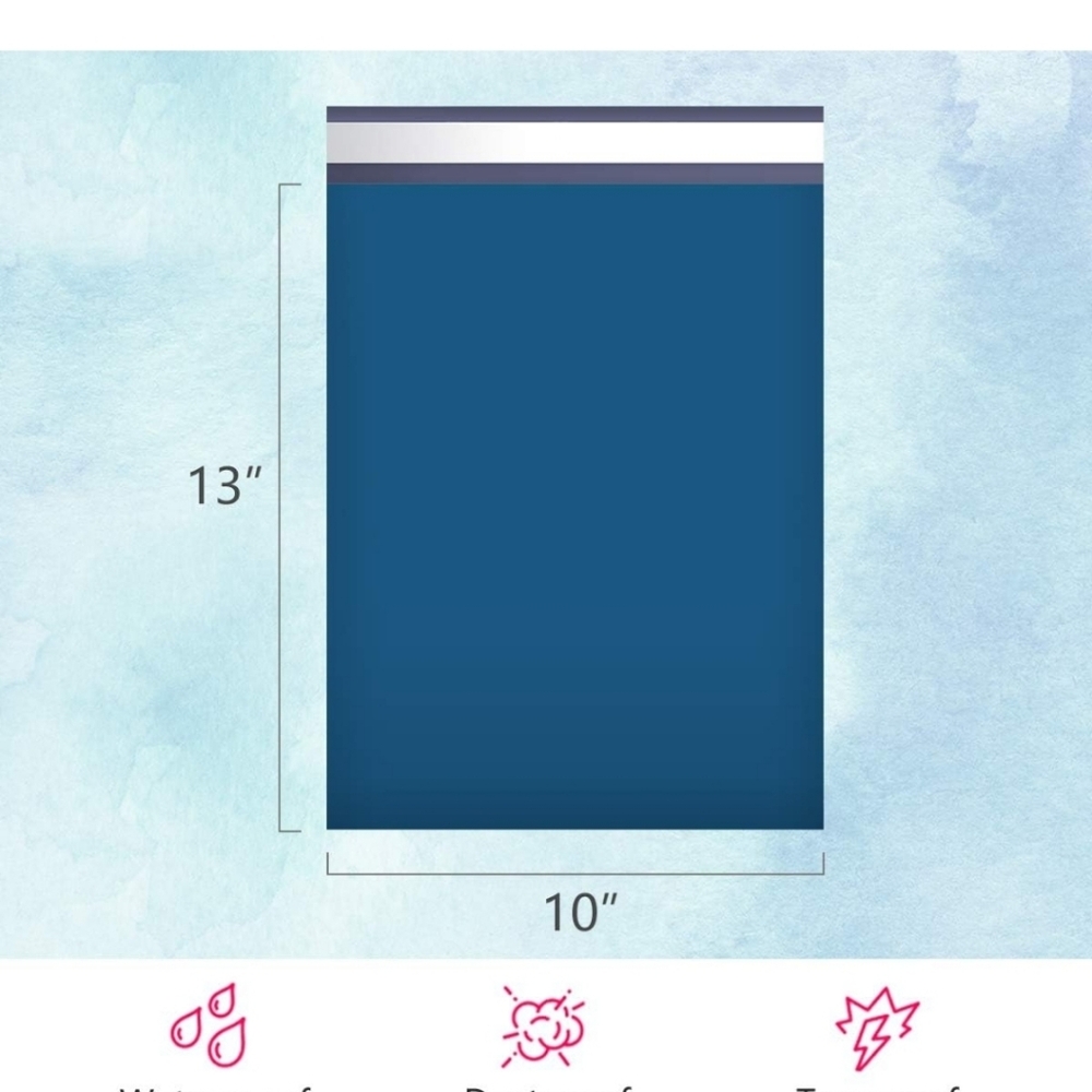 🔥(25) 10x13" Poly Mailers Blue Color Shipping Mailing Envelope Bags - Picture 2 of 7